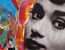 Audrey Hepburn Multi Media Collage